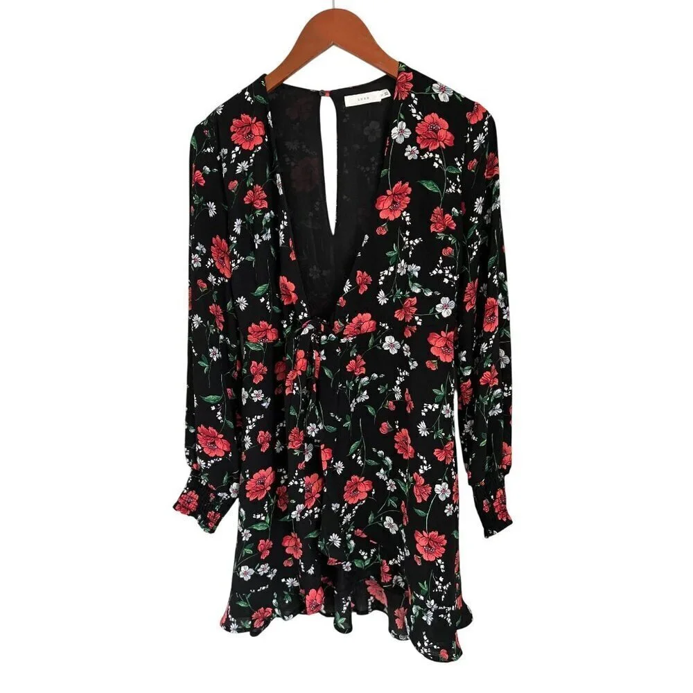 LUSH Floral Peasant Dress Size XS